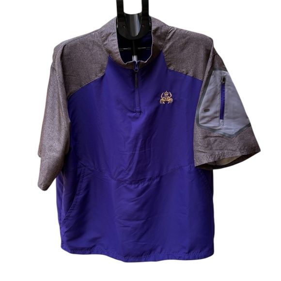 Holloway Raider Mens Pullover Cage Jacket-Weather Resistant-Quarter Zip Size XL - Picture 1 of 8